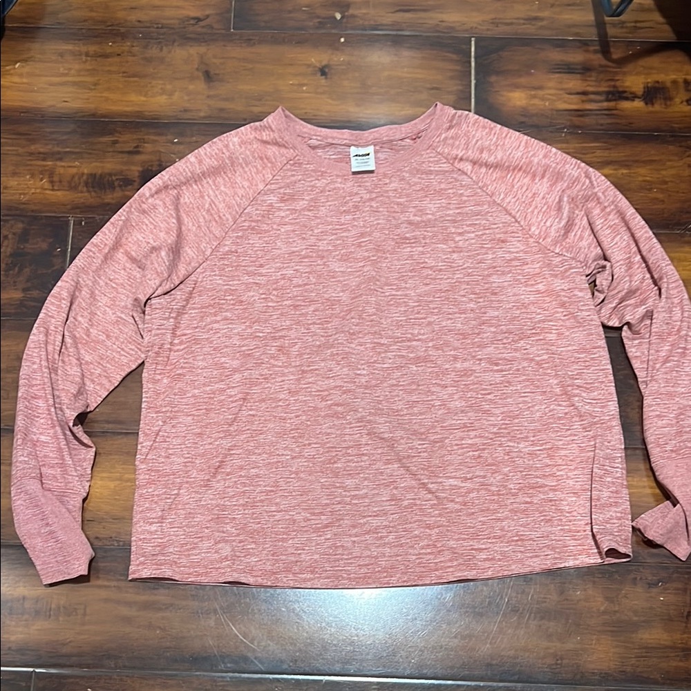 Avia Women's Long Sleeve Tee - Heathered Red